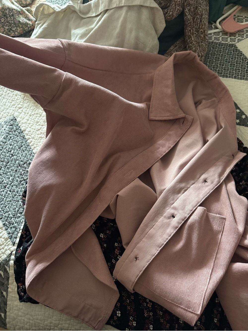 SHEIN Dusty Rose Blazer Jacket